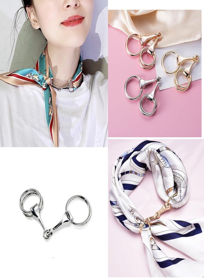 YZYDF Unique Scarf Clip with Horse Bit Detailing Exquisite Shawls Fastener Brooch Elegant Scarf Clip Stylish Scarves Accessory - Image 2